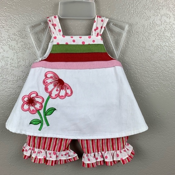 Austin & Ashley Heavily Embroidered Two Piece Set 3-6 month - Picture 7 of 9